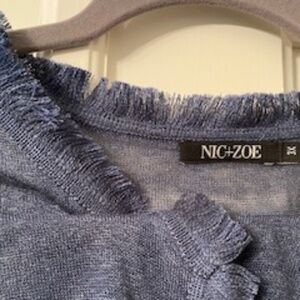 Nic + Zoe Fringed Shrug Plus Size 3x